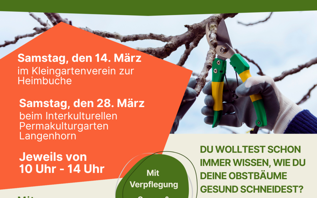 Workshop Obstbaumschnitt: Sa, 14.03. & Sa, 28.03.2026